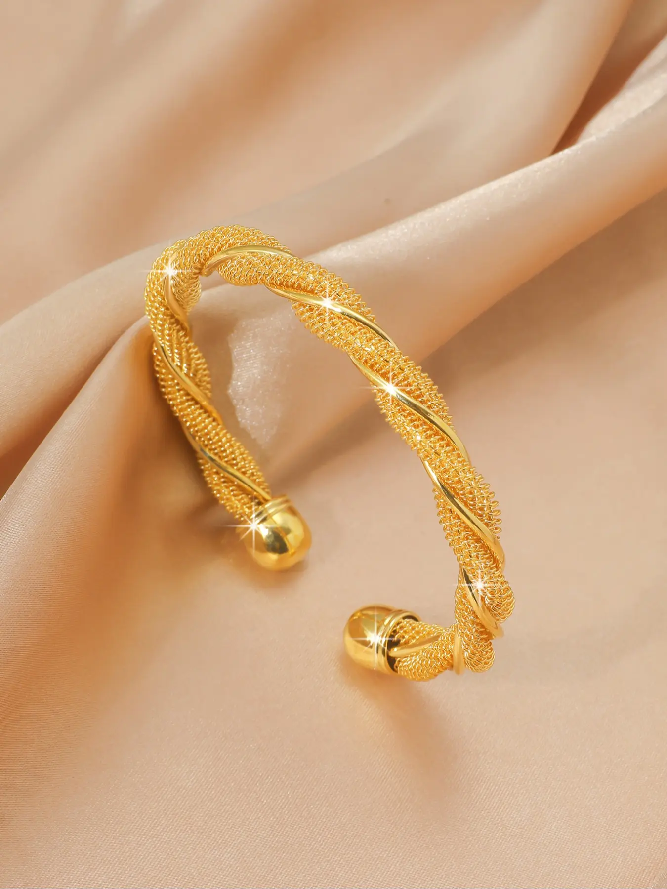 Women's Twisted Flower Bracelet Jewelry, Copper Bracelets, Multifunctional Cuff Design, Lucky Charm Accessory, Perfect Gift for Valentines & Friends, Exquisite Trendy Bracelet