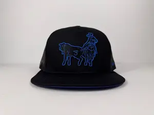 Sangre Charra “Colas" Hat Black Blue