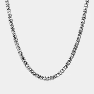 Miami Cuban Link Chain - White Gold (8mm)