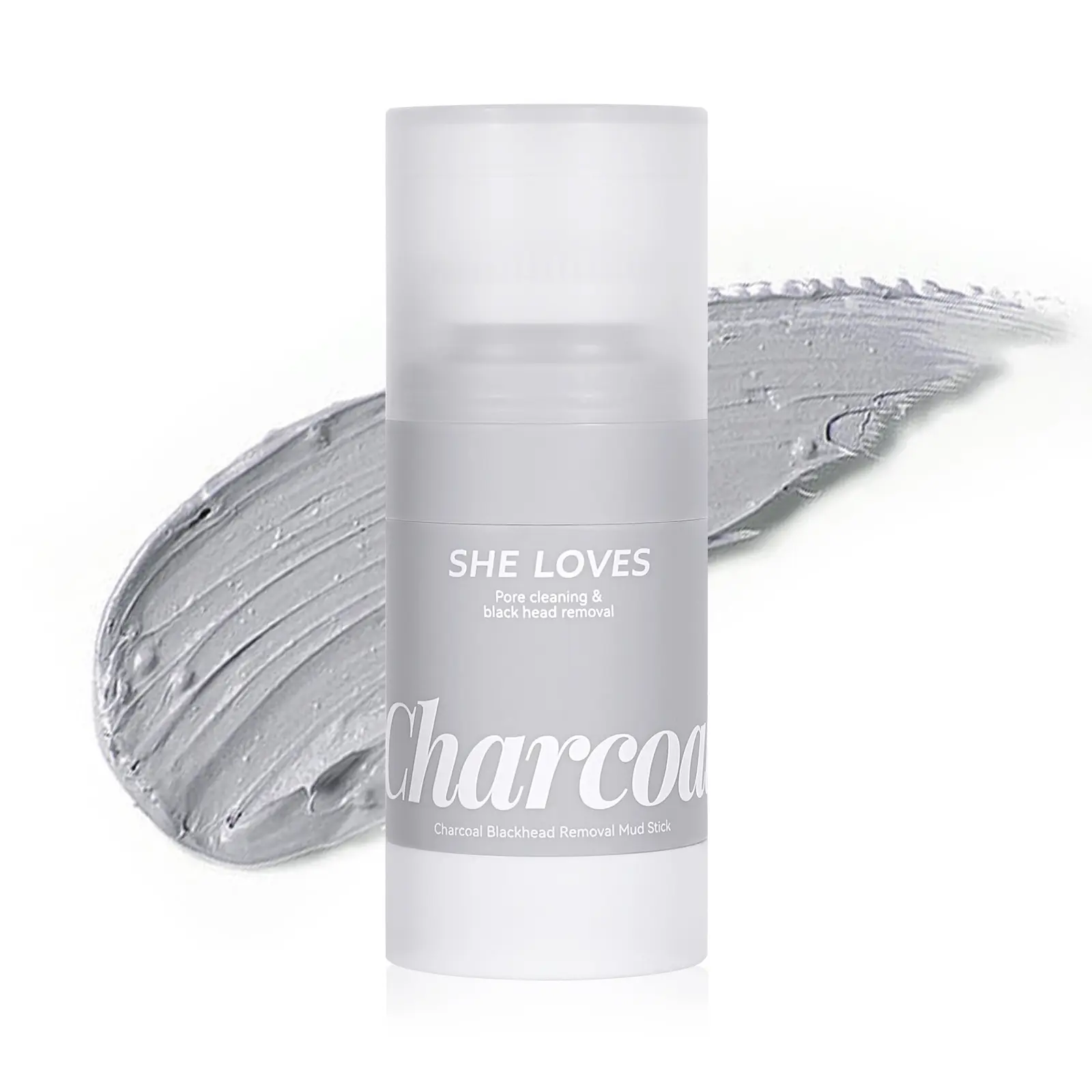 Activated Charcoal Blackhead Remover Stick, Oil Control, Deep Cleansing, Pore Minimizing, Brush-On Face Mask