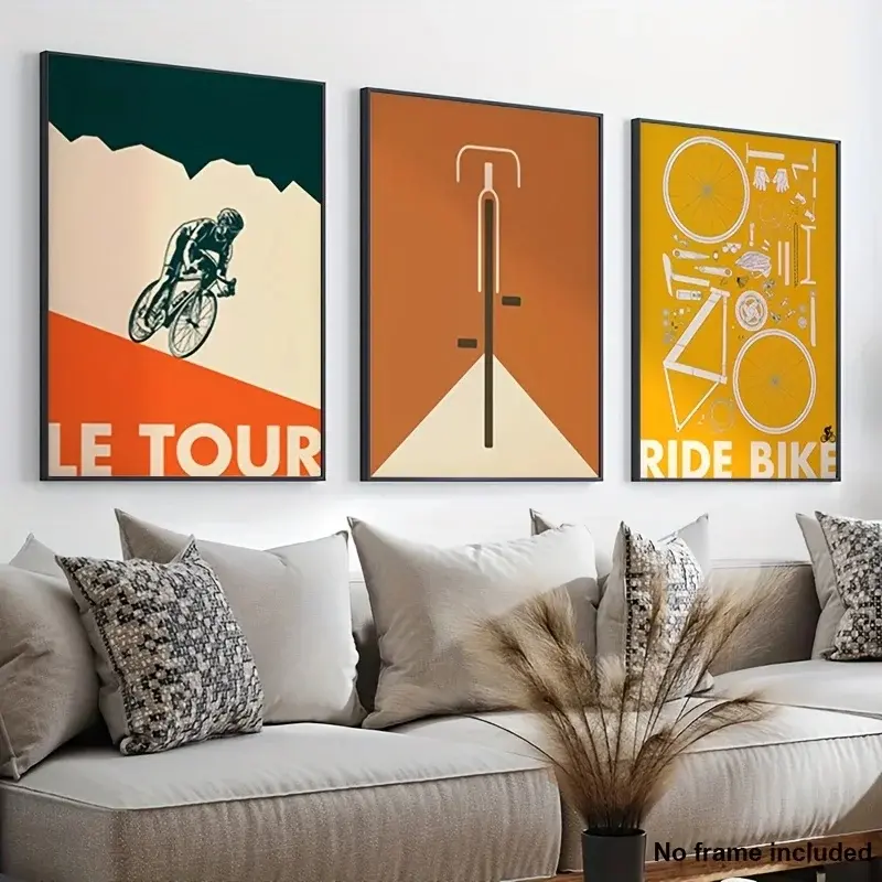 3pcs/set Retro Original Bauhaus Abstract Graphic Exhibition 1923 Colorful Mid Century Poster Canvas Painting Wall Art Picture Home Decor