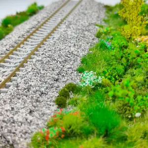 Model Train Track Gravel Stones Ballast, 100g X 2 Bags, Decorative Pebbles for Railway Scenery, DIY Landscape, Buildings