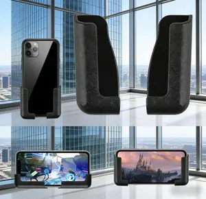 Universal Sticky Adhesive Car Phone Holder 3PCS, Dashboard & Rear Seat Mount, Anti-Slip Stable Car Phone Stand, Washable Reusable Strong Sticky Pad Mount, Universal Fit All Smartphones