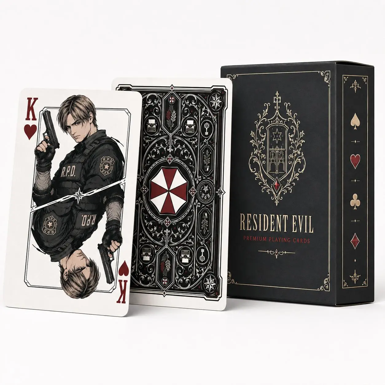 Resident Evil Inspired Playing Cards Deck, Survival Horror Game Character Poker, Collectible Gift for Fans