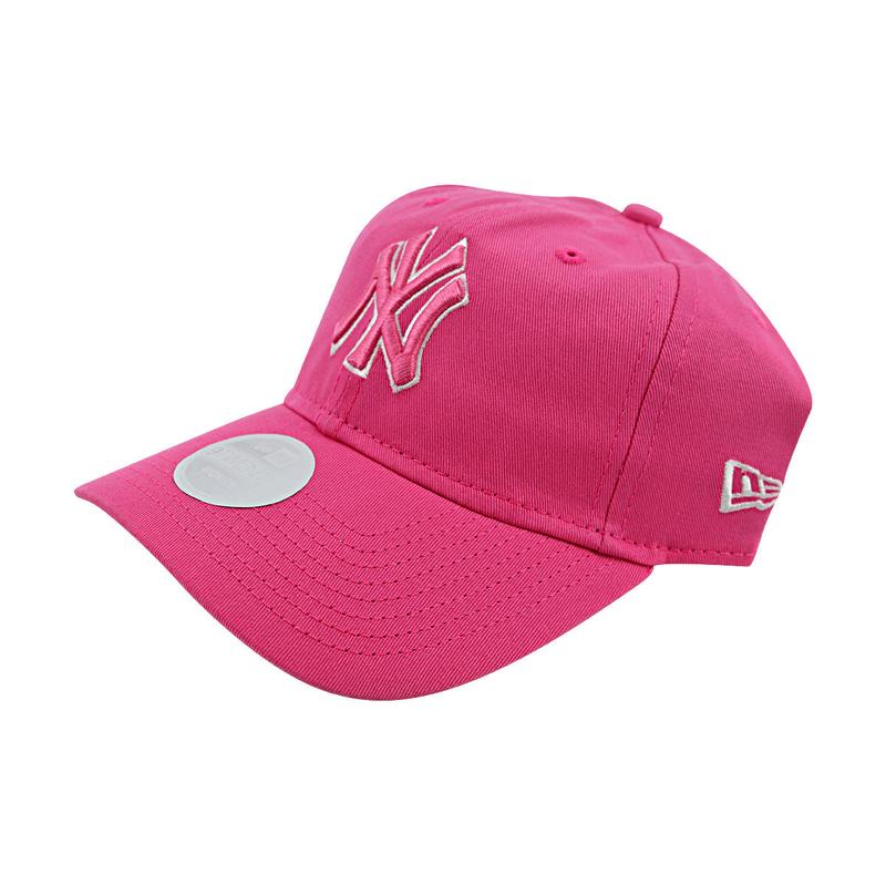 New York Yankees New Era Baseball Hat Cap 9TWENTY Women's Adjustable Pink