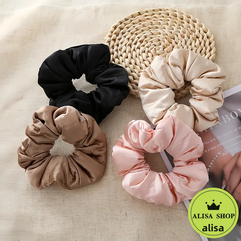 thick satin scrunchie - TikTok Shop display picture 1