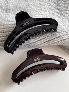 Women's Half-Moon Hair Claw Clip, 11.5cm Large Size, Fashion Versatile Elegant Simple Style, Suitable for Daily Outdoors Casual Party Commuting, Barrettes Hair Clips