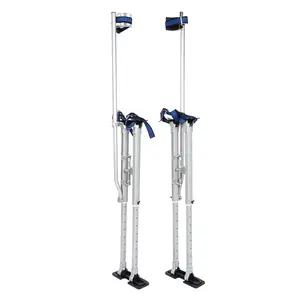 SUPERFASTRACING 24-40 Inch Drywall Stilts Aluminum Tool Silver Stilt for Painting Painter Taping Silver SUPERFASTRACING