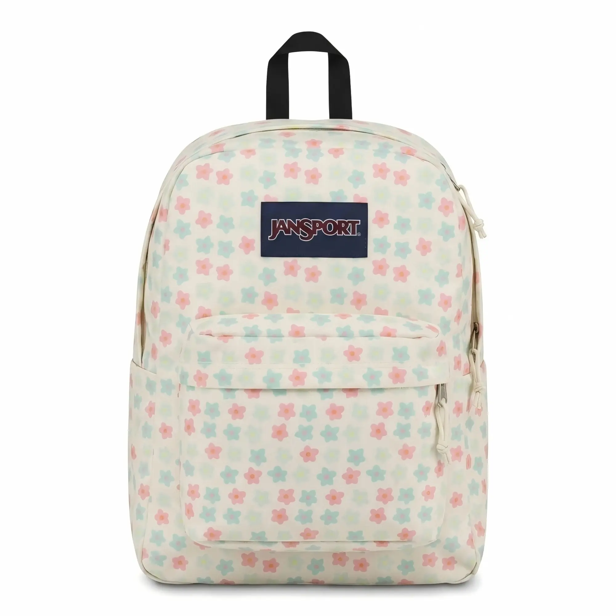 JanSport SuperBreak Backpack, Durable Lightweight School Bookbag for Girls & Teens, Cute Pastel Floral Print Daypack