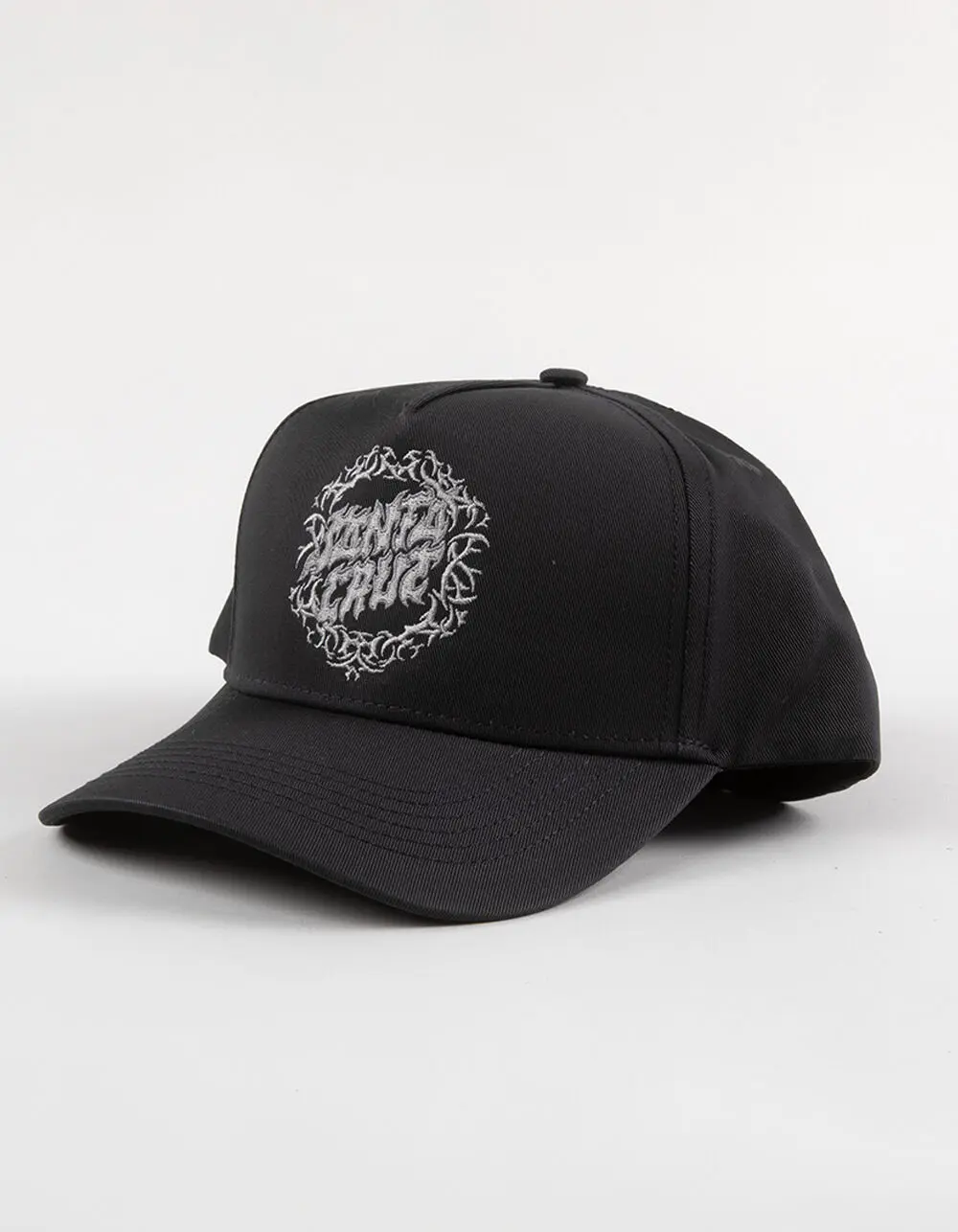 SANTA CRUZ  Mens Razor Dot Snapback Hat, Black  &  Dark Grey