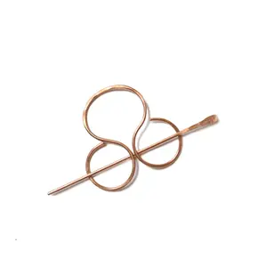 Copper Lyra Hair Pin