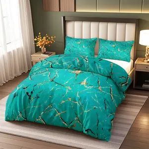 3-piece set of high-end artistic bedding, including 1 duvet cover and 2 pillowcases (unfilled) made of polyester material, comfortable all year round
