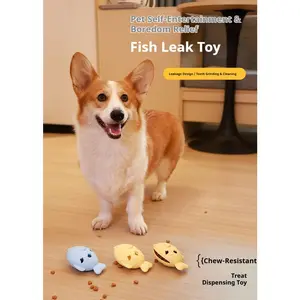 Durable Fish Design Dog Toy – Slow Feeder for Treats & Boredom Busting