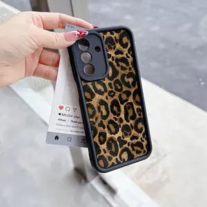 Compatible with Samsung Galaxy S26 INS Brown Leopard Print Y2K Mobile Phone Case for Galaxy A26 A36 A55 A35 A06 A16 A05 A14 A24 A34 A54 A15 A05S A25 A23 A33 A53 A73 A13 4G 5G Anti-Fall Soft TPU Back Cover