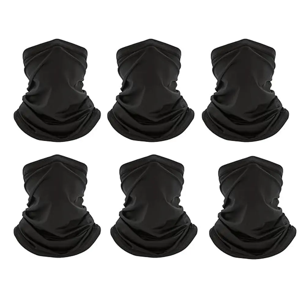 Breathable Sun Protection Face Mask, 6 Counts Outdoor Sports Face Cover, Windproof Face Scarf for Men & Women, Ski Mask, Motorcycle Mask, Gym Equipment, Athletic Face Masks, Christmas Gift