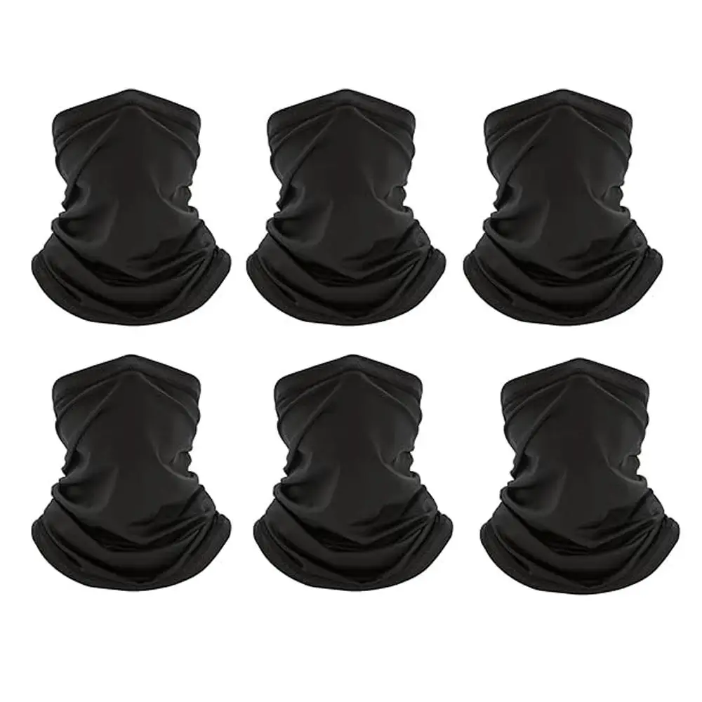 Breathable Sun Protection Face Mask, 6 Counts Outdoor Sports Face Cover, Windproof Face Scarf for Men & Women, Ski Mask, Gym Equipment, Christmas Gift