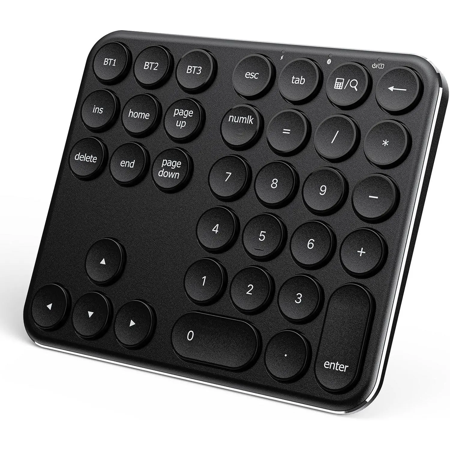 Number Pad, Multi-Device  Numeric Keypad, USB-C Rechargeable, 35  Portable Numpad for Data Entry, Financial Accounting, Compatible with Laptop, , iMac, Tablet, PC