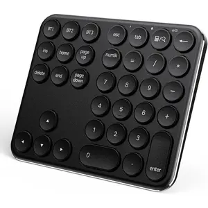 Number Pad, Multi-Device  Numeric Keypad, USB-C Rechargeable, 35  Portable Numpad for Data Entry, Financial Accounting, Compatible with Laptop, , iMac, Tablet, PC