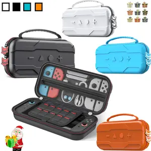 Carry Case for Nintendo Switch 2 Console(2025),Portable Travel Case,Protective Hard Shell Case with Storage for Console, Joy Cons, 10 Game Cards, Switch 2 Storage Bag Accessories,Black/White/Blue/Orange Color