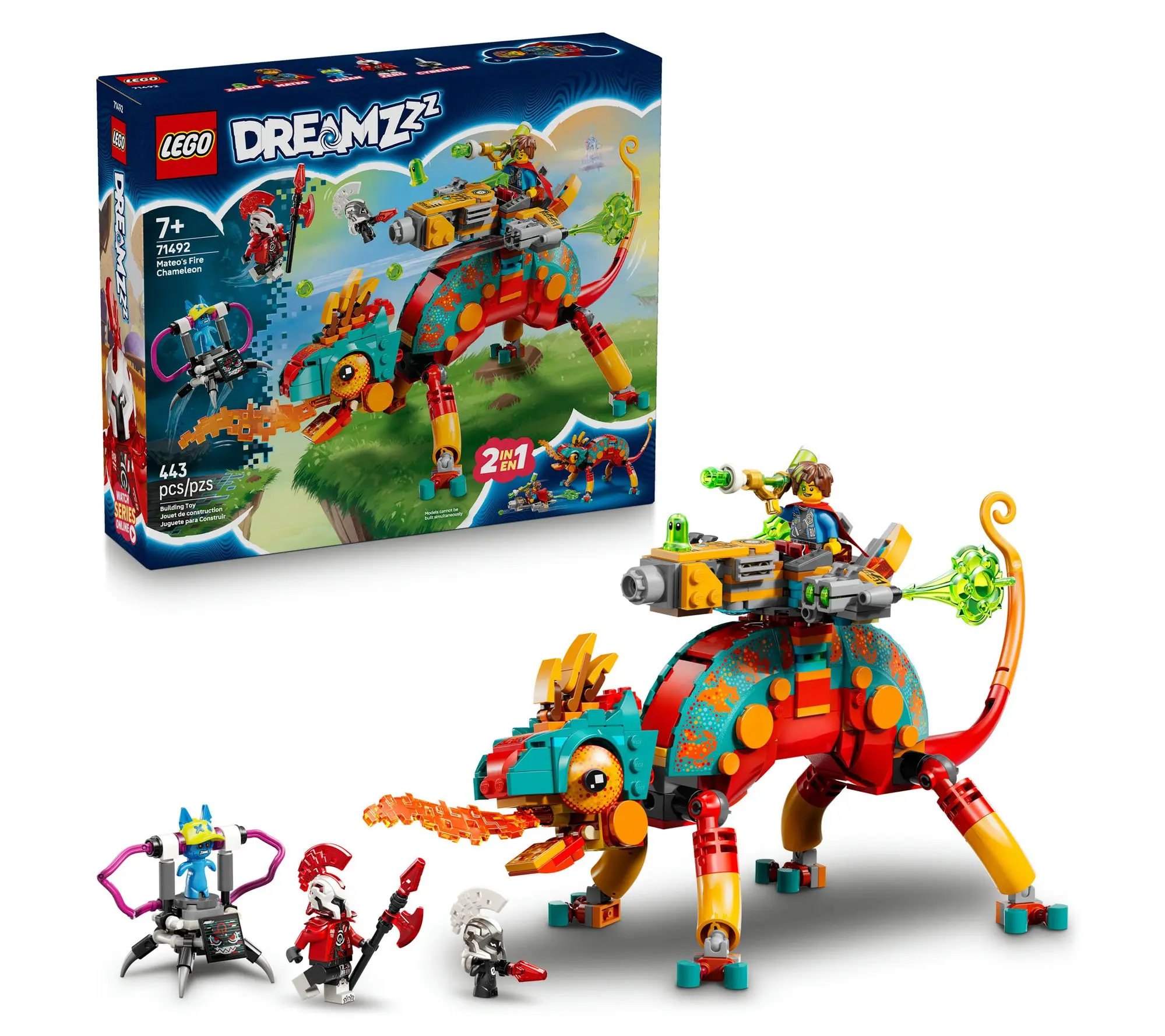 LEGO DREAMZzz Mateo's Fire Chameleon Imagination Toy 71492 LEGO DREAMZzz Mateo's Fire Chameleon Imagination Toy 71492