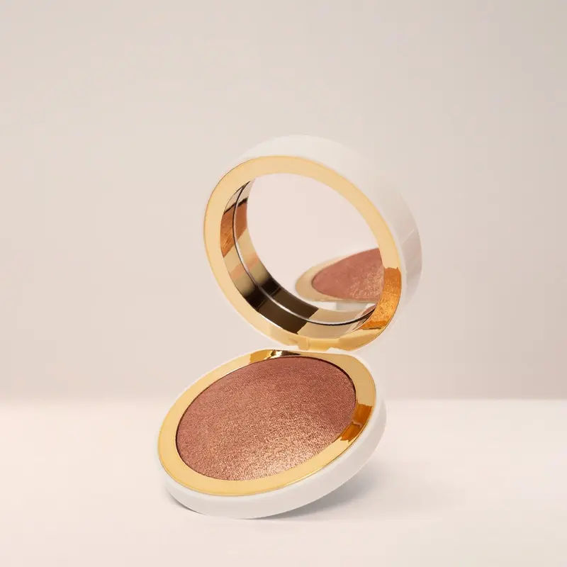 Sunscape Single-Colour Highlighter Bronzer - 7.5g Cosmetic Powder with Cyclohexasiloxane & Dimethicone, Blendable Highlighters & Luminizers for Face Enhancement, Glowing Makeup