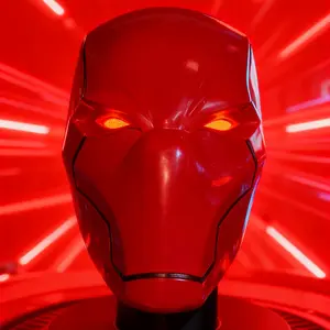 M3D Custom Helmet Replica - Redhood Glowing Eyes -  Handmade Mastercraft 3D Print