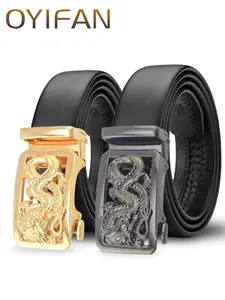 Men's Dragon Design Automatic Buckle Belt, Fashion Belt for Party, Daily Clothing Decor, Trendy All-match & Exquisite Belt for Birthday Gift