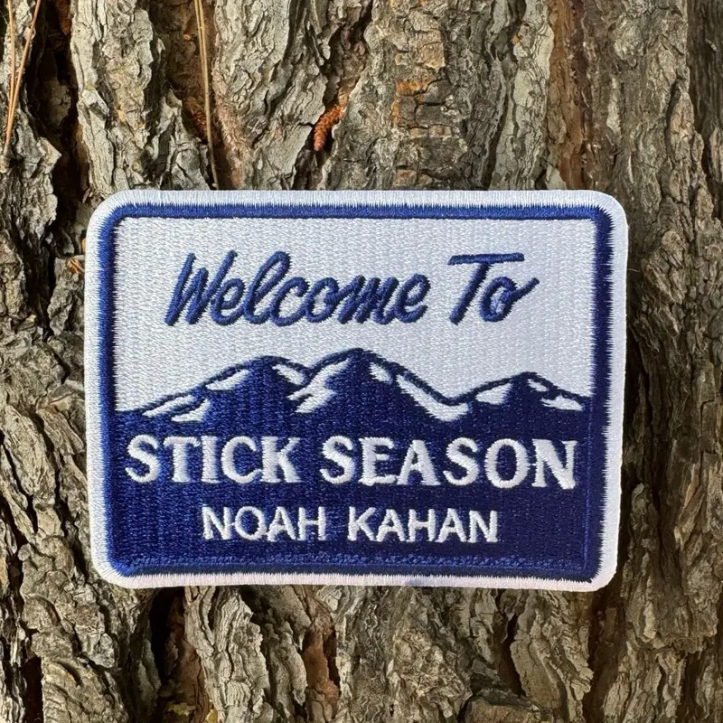 Welcome To Stick Season Embroidered Iron On Patch - Folk Vermont Autumn Cottagecore