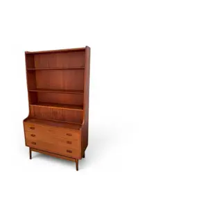 JOHANNES SORTH TEAK BOOKCASE / SECRETARY DESK