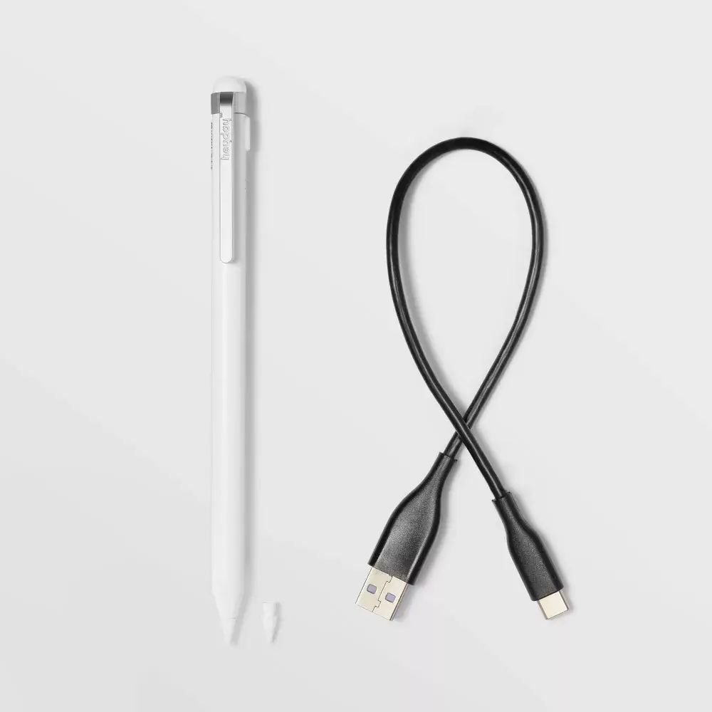 heyday Stylus Pen Magnetic Attachment 12hr Battery White