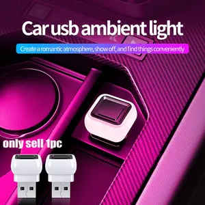 USB Atmosphere Light for Car, LED Multicolor Nightlight, No Modification Needed, Decorative Ambient Light for Electric Vehicles, Home Use