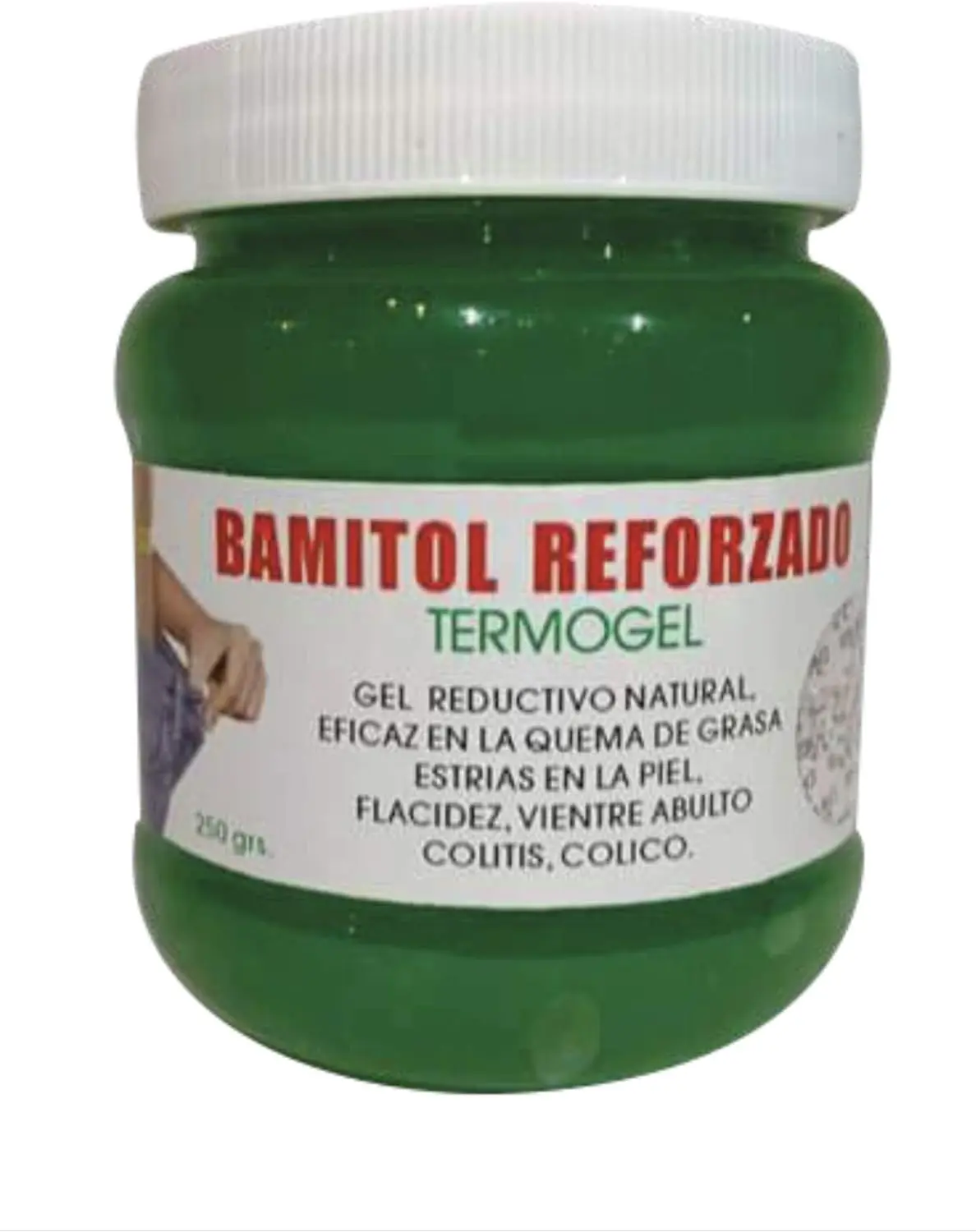 Bamitol Inflamation-Reducing Body Gel, Size-Reducing Formulation, 8.8 oz (Pack of 1) ￼ Reforzado  No+Panza - NO+PANZA Ginger Gel + Bamitol, 8.8 Ounce (Pack of 1
