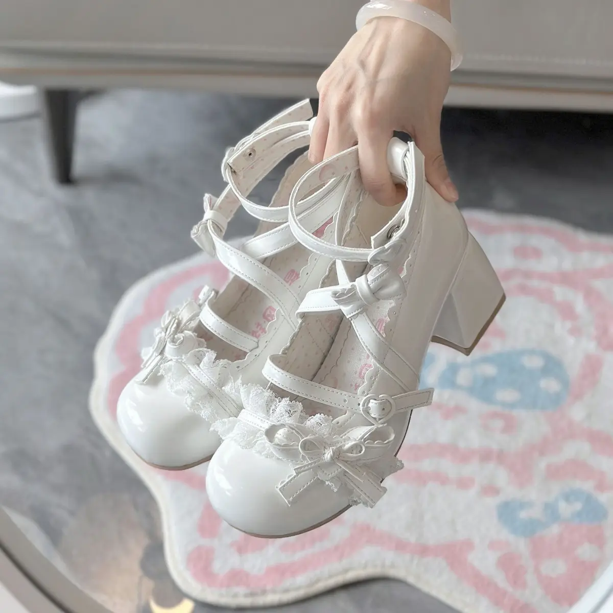Princess Core Mary Janes with Bow Detail & Design for Lengthening Legs, Perfect for Birthday Presents & Romantic Evenings, Women Shoes