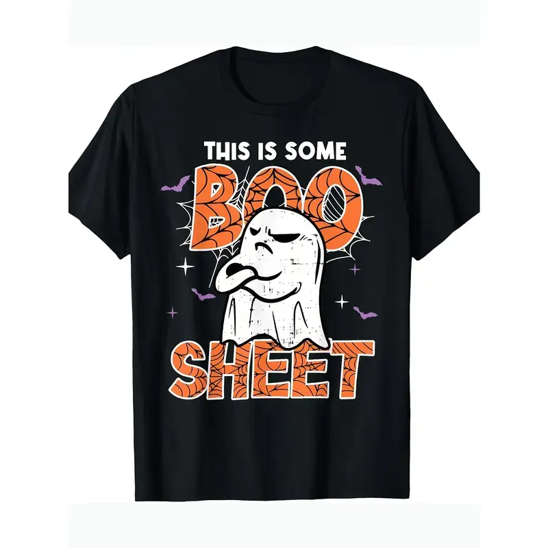 This Is Some Boo Sheet Halloween Graphic T-Shirt, Funny Spooky Ghost Tee