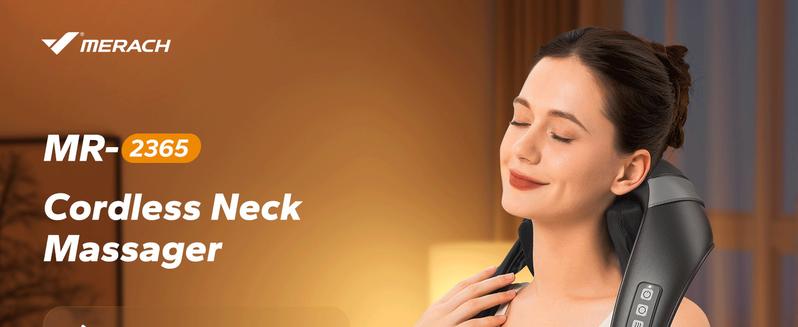 MERACH 6D Cordless Shiatsu Neck Shoulder Handfree Back Massager with Heat Electric Massager Adjustable Relaxing Gift Comfort Neck Massage Devices TikTokShopBlackFriday