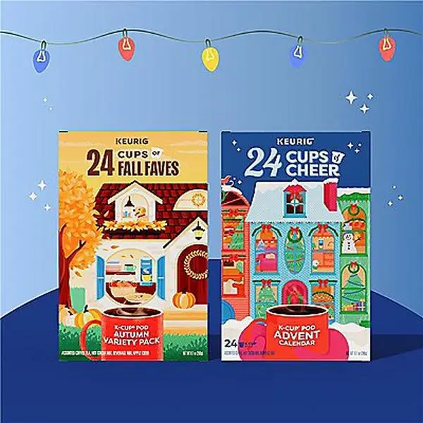 Keurig 24 Cups Variety Pack - Keurig Single Serve Pods - Countdown - Advent Calendar - Flavored Coffee