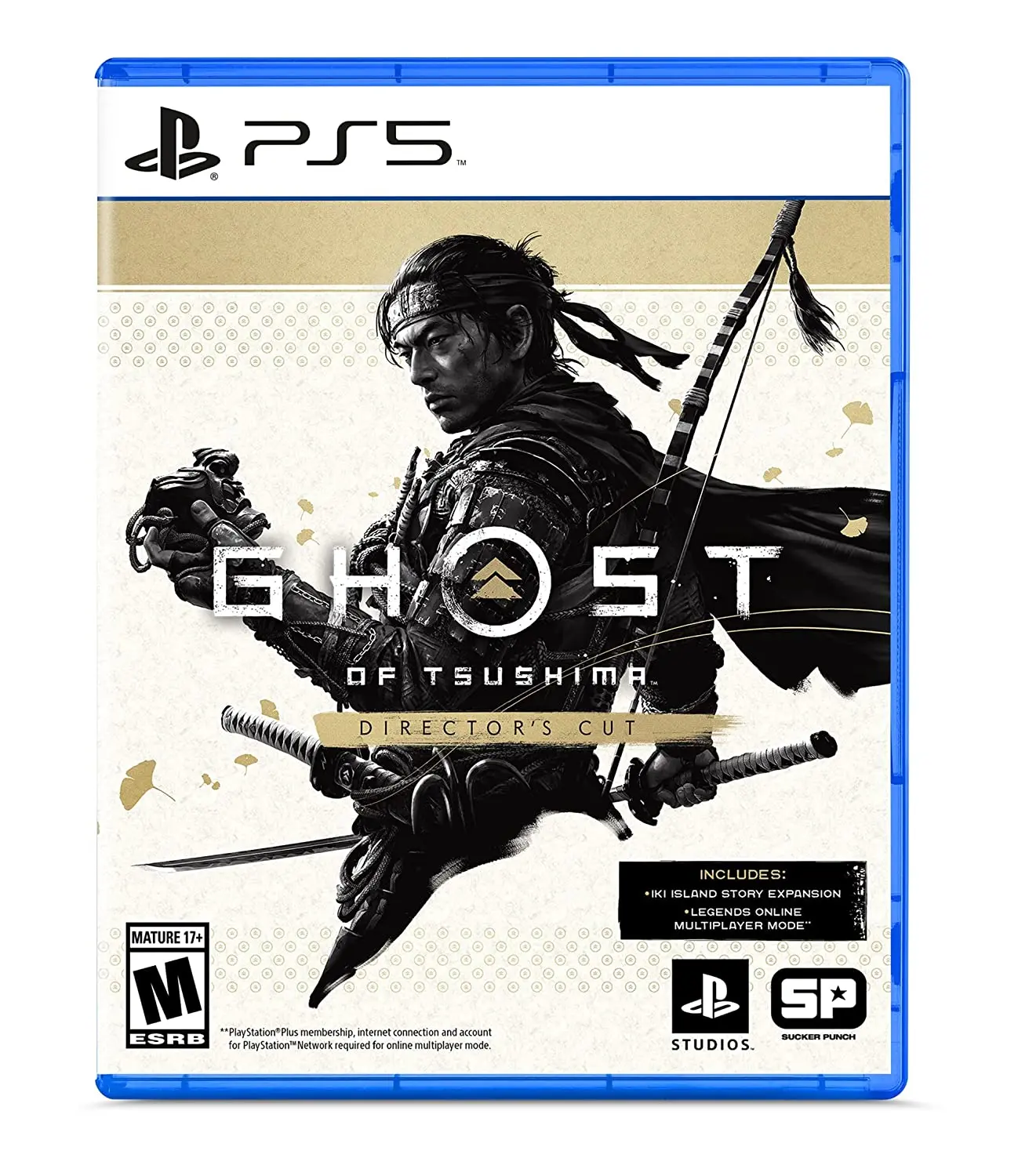 Ghost of Tsushima - Director's Cut Samurai Stealth Adventure Video Game for PlayStation 5, Sucker Punch Title with Mature Theme, 2-Player Story Missions, 4-Player Wave-Based Survival Missions, Play with Friends