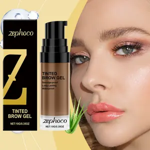 Zephoco Light Brown Eyebrow Tint✨Tinted Brow Gel Long-Lasting Pigment Easy Color Natural Defined Brows Eyebrow Gel Makeup