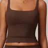 Women's Solid Sports Tank Top, Sporty Sleeveless Top for Yoga Gym Workout Running, Sportswear, Activewear Fitness, Gym Tops, Athletic Apparel, Fitness Fashion