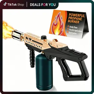 【Fathersdaygift】Special Kitchen Torch Gift, High-Power Propane Torch Gun. Adjustable BBQ Torch for campfire ignition and home baking. Also a great gift choice for Mother's Day. SummerVibes (Gas tank not included) #fathersdaygift