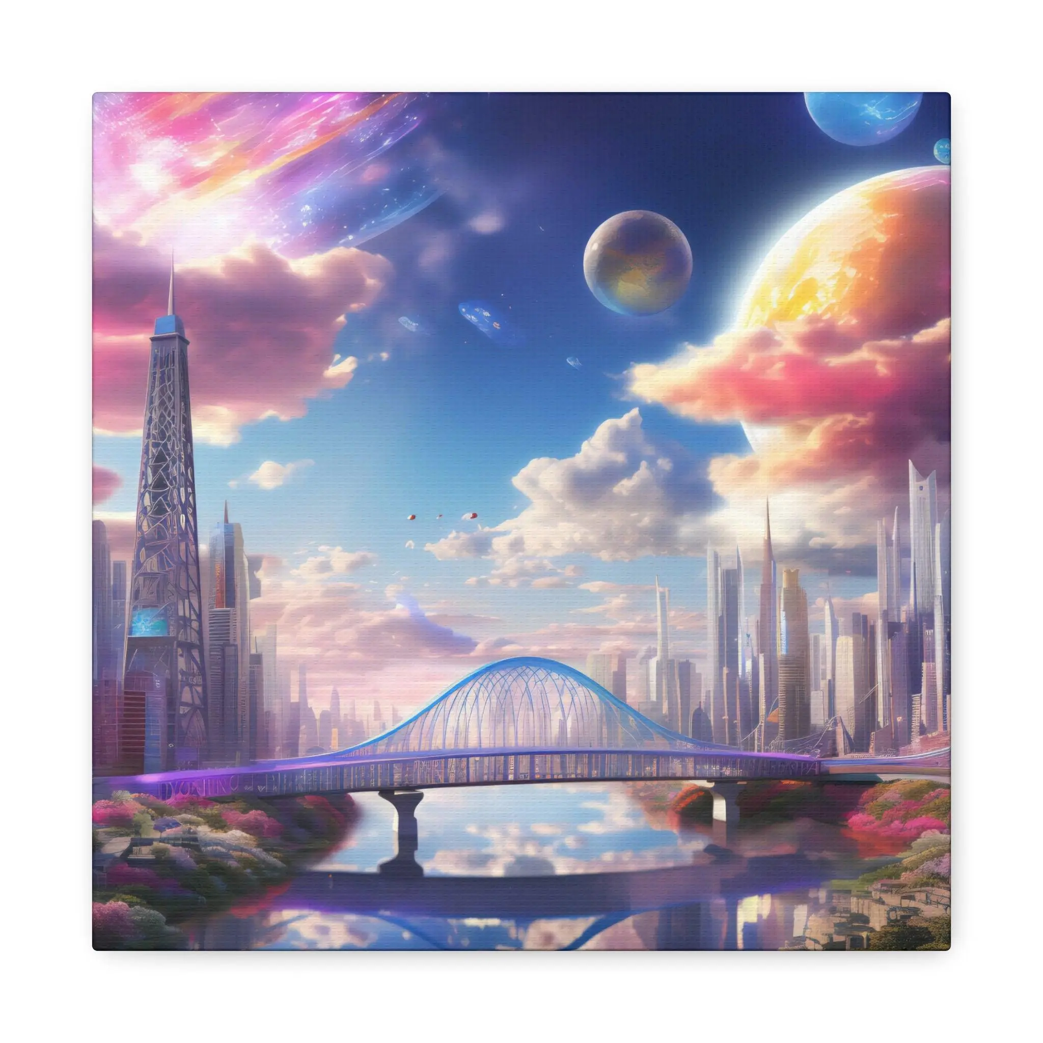 Skyward Metropolis: Canvas Gallery Wraps