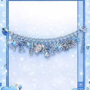 Junky Blue Freestyle Charm Bracelet with Enchanting Charms and Blue Accents for Stylish Accessory