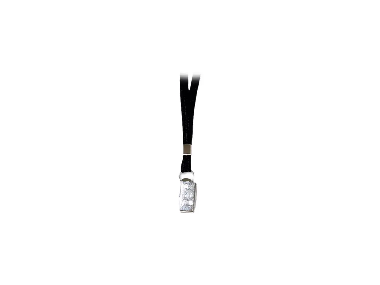 Advantus 75401 Deluxe Lanyards, Clip Style, 36" Long, Black, 24/Box