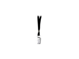 Advantus 75401 Deluxe Lanyards, Clip Style, 36" Long, Black, 24/Box
