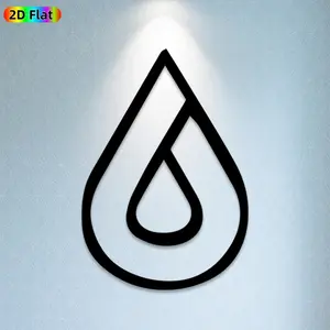 1pc Teardrop Metal Wall Art, Minimalist Teardrop Statue Mural, Ideal Gift for New Year, Easter, Nature-Inspired Enthusiasts, Rust-Resistant Metal Wall Decor Wall Sculptures, Perfect for Indoor Wall & Outdoor Fence, Unique Home & Garden Decor