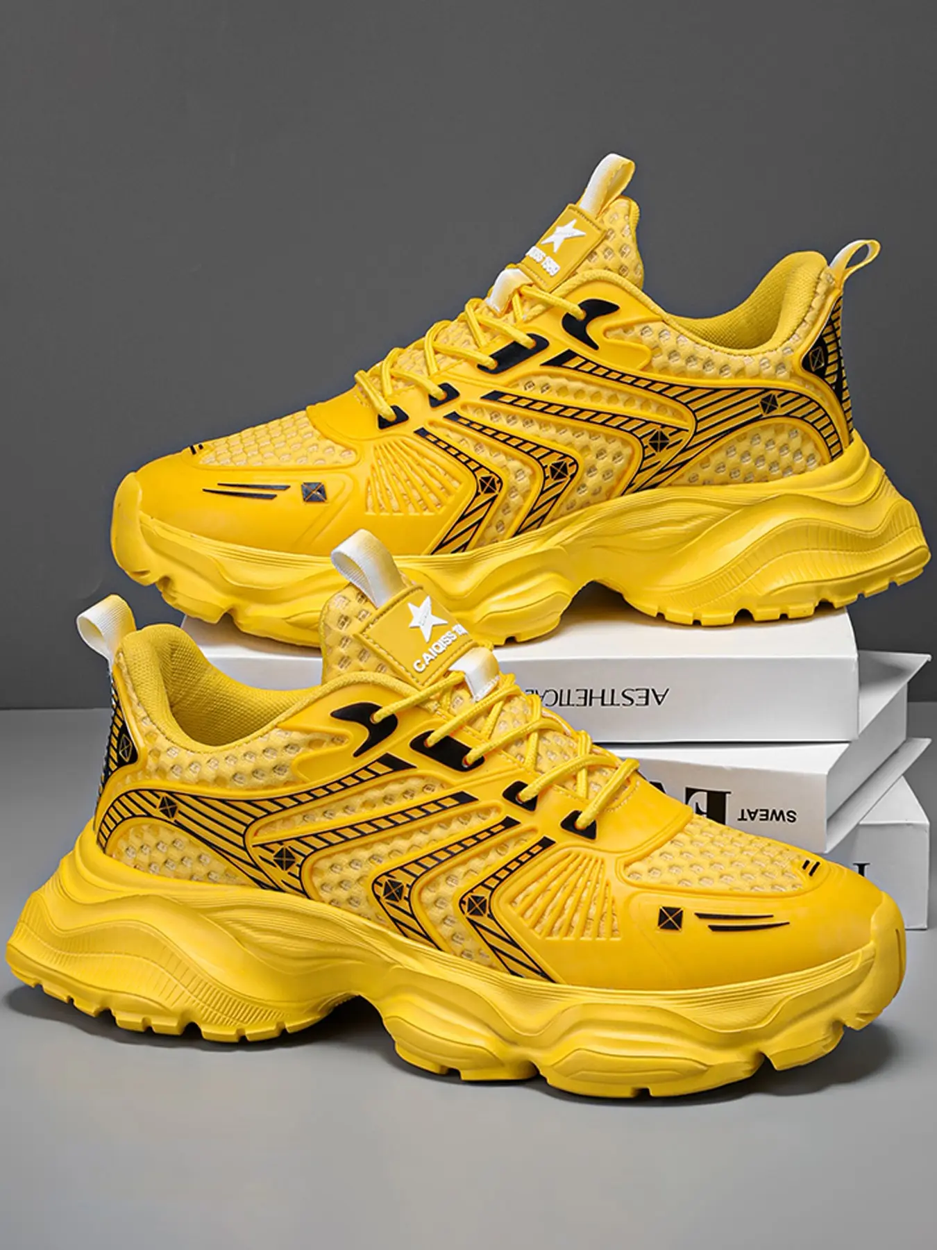 Unisex Breathable Running Athletic Shoes, Comfortable Sporty Design, Durable Rubber Sole, Ideal for Tennis & Running, Outdoor Fitness Sneakers, Workout Sneakers, Sports Running Shoes
