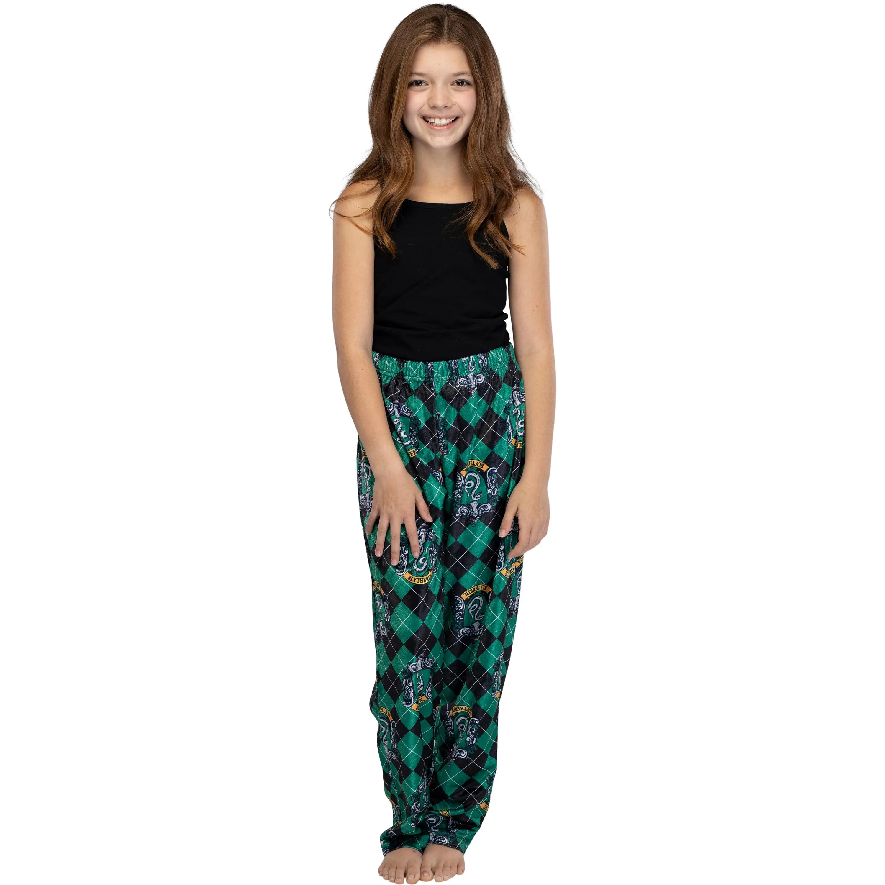 Harry Potter Big Girls Hogwarts Houses Crest Lounge Pants Pajamas