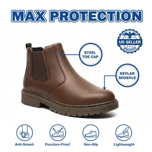 Professional Chef Work Shoes Unisex Anti-Slip Food Service Shoes Waterproof Splash-Proof Smash-Proof Puncture-Proof Durable Outdoor