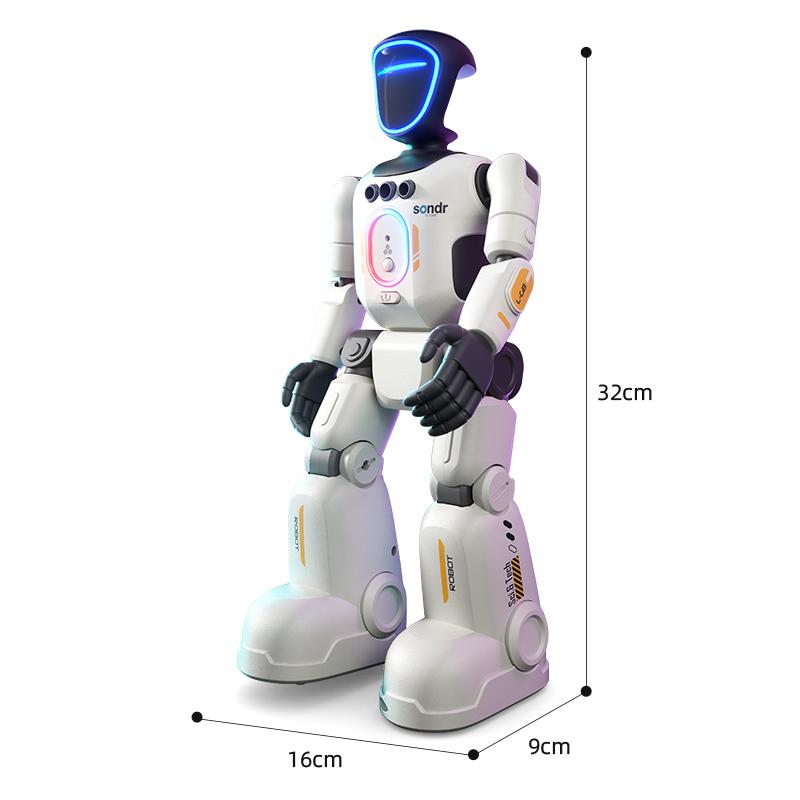 Next-Gen Humanoid Robot: Smart Control, Full-Body Articulation, Gesture Sensing & Voice Recording, Perfect Gift for Kids