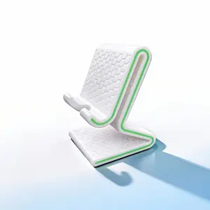 Honeycomb-Textured Phone Stand: Open Charging Port & Non-Slip Base | Stylish, Tech-Inspired Design — The Perfect Gift & Desktop Accent |